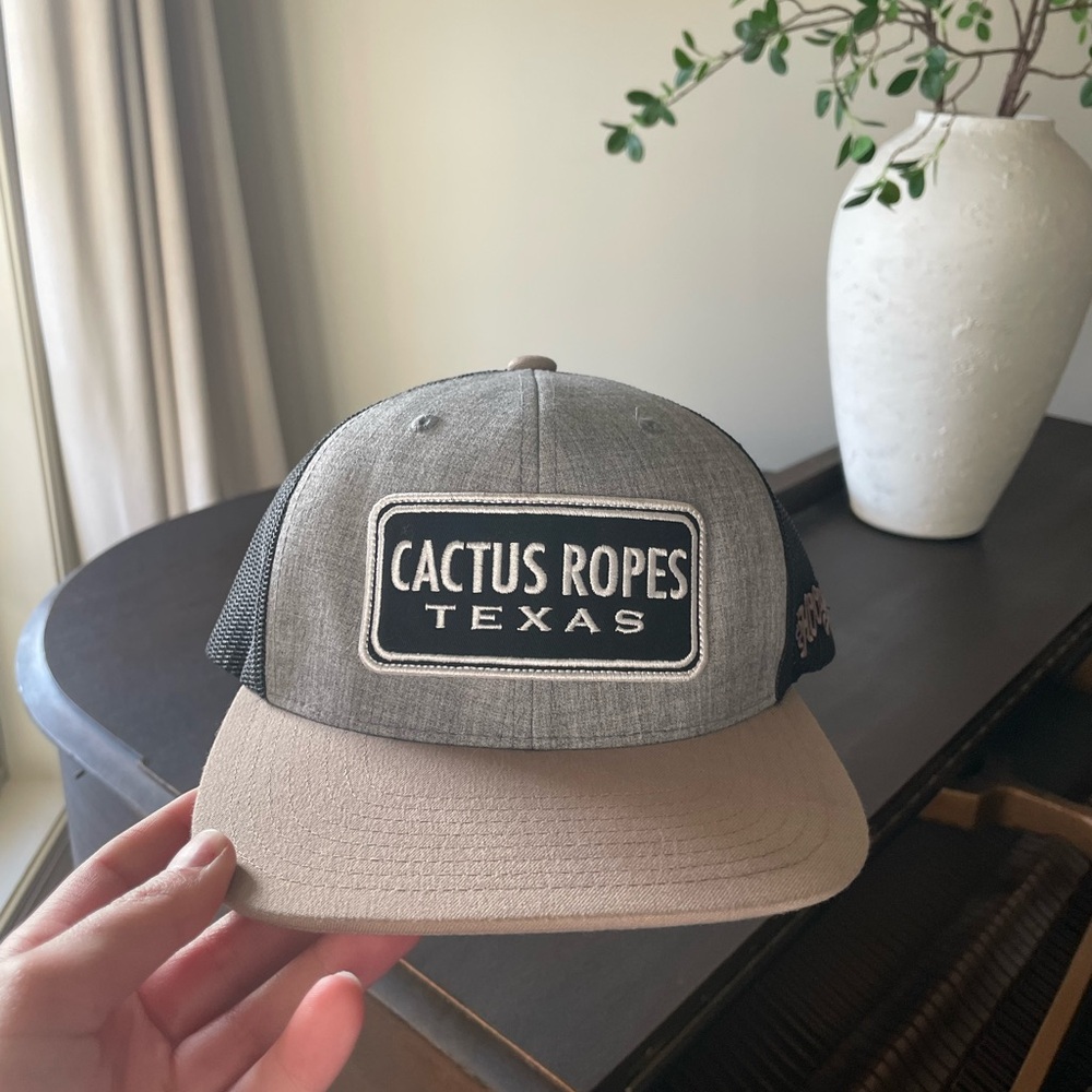 Hooey Cactus Ropes Texas Gray and Tan Cap